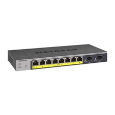 NETGEAR 10-Port PoE Gigabit Ethernet Smart Switch (GS110TP) - Managed, with 8 x 