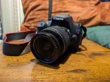 Canon EOS Rebel T5 Digital SLR Camera 18-55mm Lens Black Built-in Flash