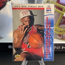 1993-94 UPPER DECK NBA BASKETBALL CARD FINALS MVP BULLS MICHAEL JORDAN #204