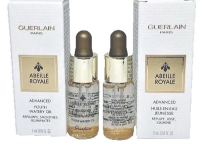 2X Guerlain Abeille Royale Advanced Youth Watery Oil & SERUM 0.16 oz Ea 0.32 Tot
