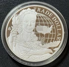 2023 1 Oz .999 Silver U.K. £1 St. Helena Silver Modern U.S. Trade Proof Dollar!!