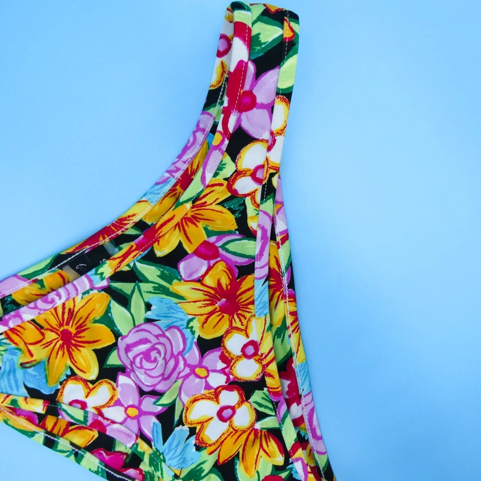 For Love & Lemons Pequeño Multi Floral Cintura Alta Hipster Bikini Parte Inferior Traje de Baño Foto 2 de 4