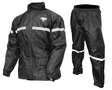 NELSON-RIGG Stormrider Rain Suit Black/Black Two Piece: Large