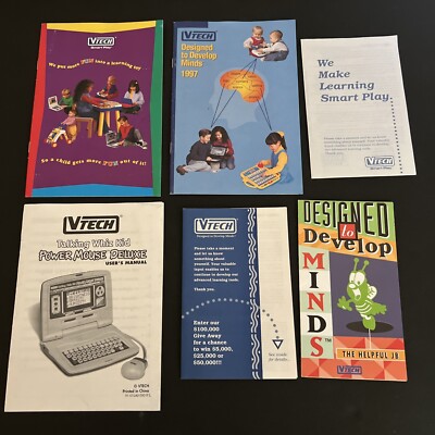 VINTAGE VTECH TALKING WHIZ KID USER MANUAL 1990s Warranty Promotional Materials