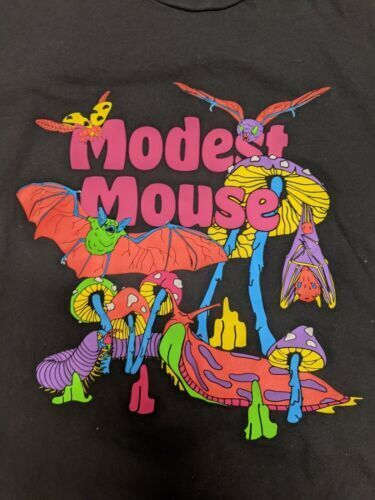 Vintage Modest Mouse Psychedelic Concert TShirt Black