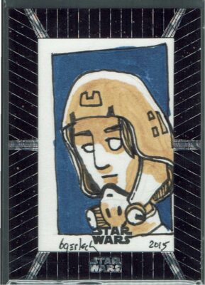 Star Wars High-Tek 2015 Topps 1/1 Artist Sketch Card Bruce Gerlach