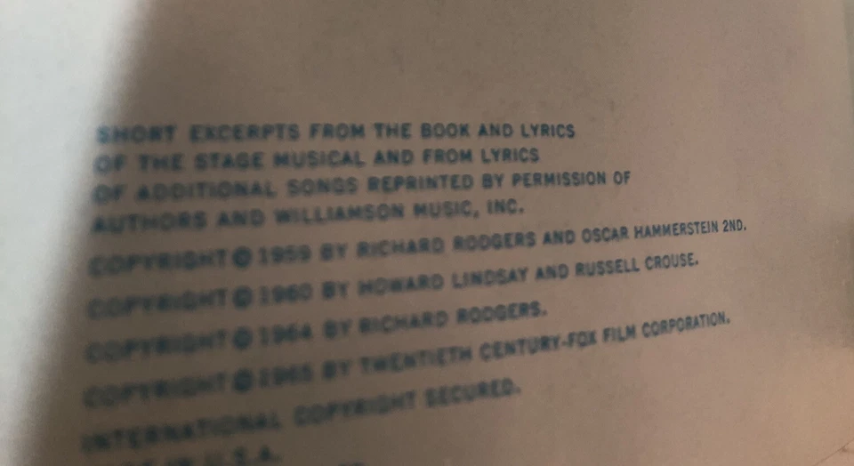 The Sound Of Music Movie Souvenir Program Book (1965) - Image 2 of 4