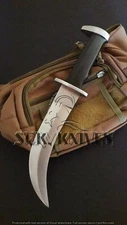 CUSTOM HANDMADE D2 STEEL HUNTING CORVO KNIFE TACTICAL FIGHTING KNIFE WITH SHEATH