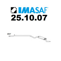 Hinterer SchalldäMpfer Fiat Seicento 900 Imasaf FüR 46521908