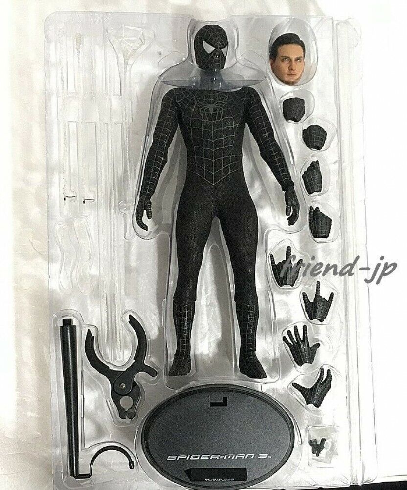 Hot toys Black Suit Spiderman 3 Tobey Maguire - YouTube