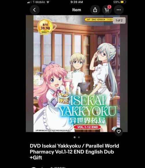 *DVD* ANIME ISEKAI YAKKYOKU COMPLETE TV SERIES VOL.1-12 END ENGLISH DUBBED