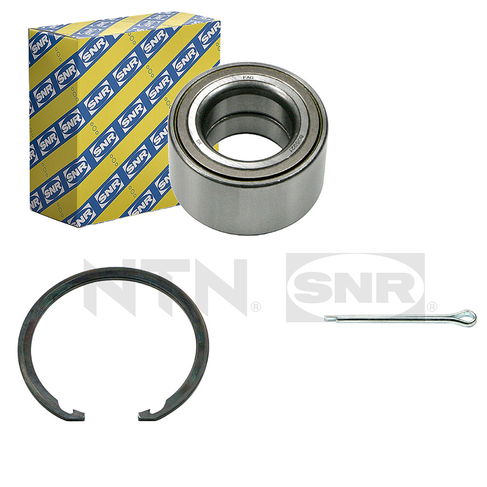 Kit de roue SNR R184.05 avec roulement arrière et accessoires de montage