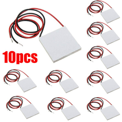 10Pcs 12V 60W TEC1-12706 Heatsink Thermoelectric Cooler Cooling Peltier Module