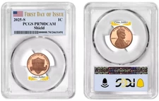 2025 S Lincoln Cent 1C PCGS PR70DCAM First Day Of Issue #255