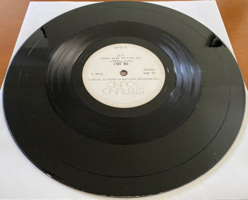 THE CULT "Wild Flower" RARE USA 10" ACETATE 1-SIDED PROMO SINGLE Sterling Sound - Imagen 10 de 12