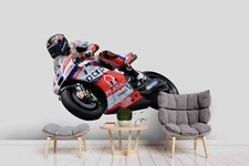 3D Motorcycle Rider Self-adhesive Removeable Wallpaper Wall Mural Sticker 18