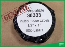 Dymo® LabelWriter® Compatible 30333 Multipurpose Rolls 1/2" X 1" Turbo 4XL White