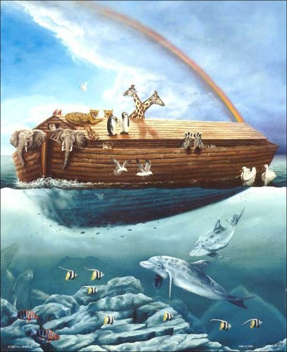 Noah's Ark Animals Paper Tole 3D Decoupage Craft Kit Size 8x10 inches 8 ...