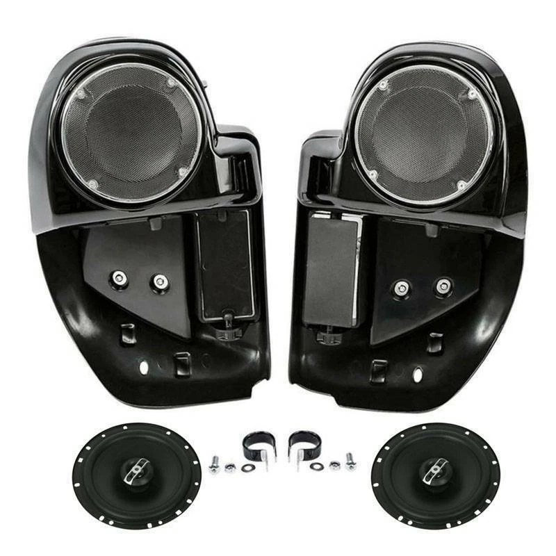 Carenagens ventiladas inferiores 6,5" alto-falante protetor de motor adequado para Harley Road Glide 14-24 - Imagem 3 de 4
