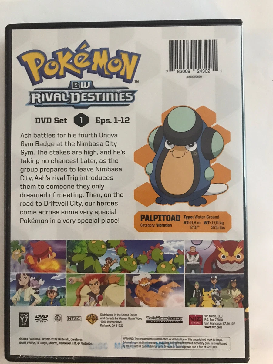 Pokémon The Series: Black & White Rival Destinies Complete Season (DVD)
