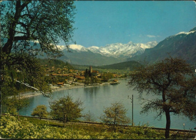 Suisse - Schweiz - Switzerland - Brienz - Kirche mit Sustenhorn Tierberge - 1971