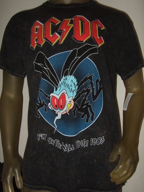ac dc fly on the wall tour t shirt