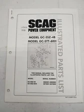 Scag Power Equipment Model GC-SSZ-48 GC-STT-6KH Illustrated Parts List 03053