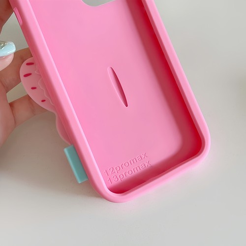 Niedliche Cartoon weiche stoßfeste Silikonhülle für iPhone 13 14 15 16 Pro Max - Bild 45 von 119