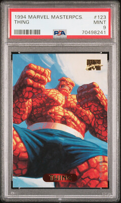 1994 Marvel Masterpieces 123 Thing PSA 9 Mint 🪄 Brand New