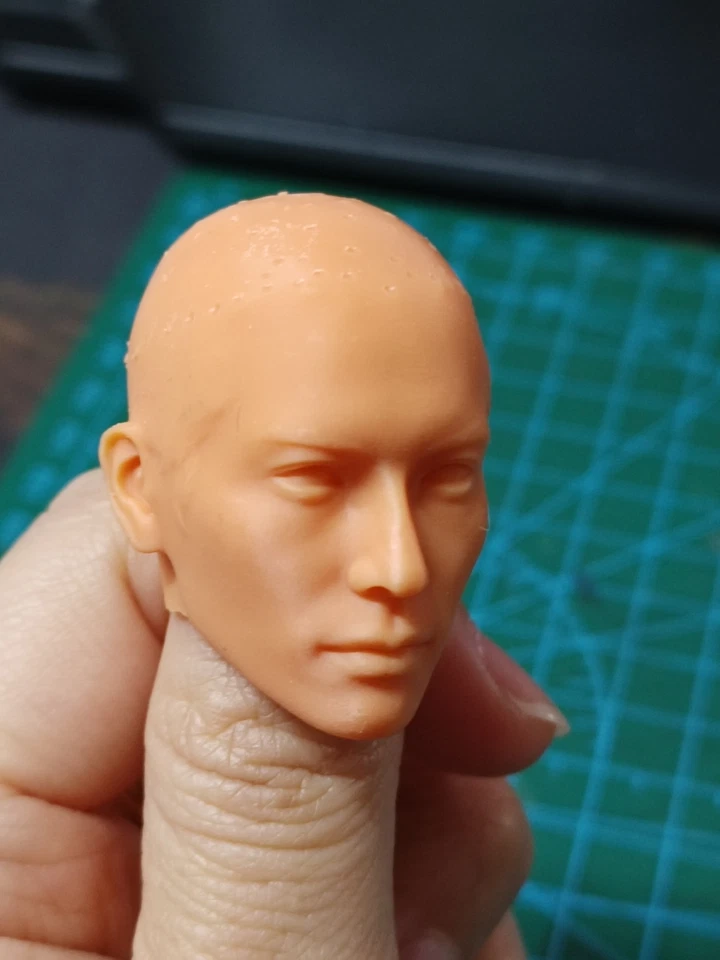 Cabeza esculpida de Jackson Wang de hombre guapo asiático 1:6 para figura de acción masculina de 12" juguete Foto 2 de 4