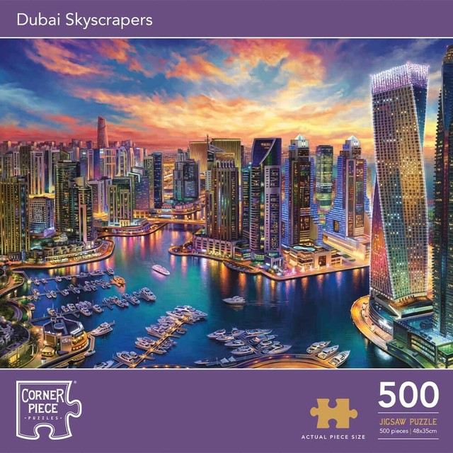 Dubai Skyscrapers 500 Piece Jigsaw Puzzle Game City UAE Towers for sale