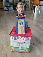 2001 George W Bush Hail to The Chief Presidential Jack-In-The-Box White House