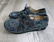 Alegria PG Lite Women's Lace Up Bre Floral Print Shoes Size EU39 US9 Leather