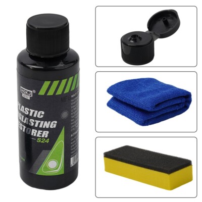 Restore the Original Color of Your Car Trim Premium Plastic Restorer Agent