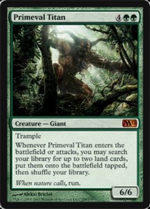 Primeval Titan x1 - Magic 2012 - Light Play, English - Magic 2012