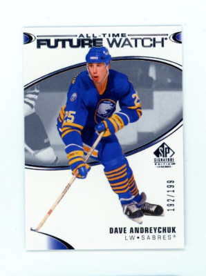 2020-21 Upper Deck SP Legends Dave Andreychuk Future Watch #/199 RC Rookie SP