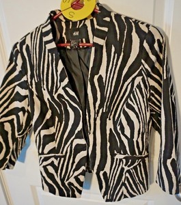 zebra print blazer