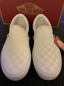 white checkered reflective vans