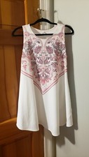 Acting Pro Women's Mini Dress Pretty Pink Design Sz L  Hip Pockets 