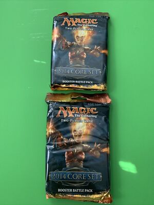 2x Magic The Gathering 2014 CORE SET M14 BOOSTER BATTLE PACK New Sealed ...
