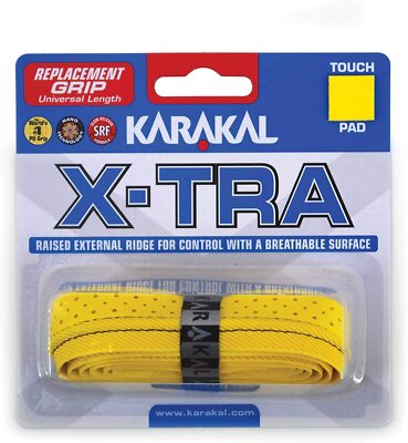 Karakal X-TRA Ersatzgriff - gelb - Tennis - Badminton - Squashgriffe