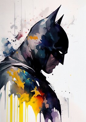 A3 Größe Batman Poster Druck Wandbild Wohndeko Männerhöhle Geschenke
