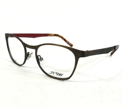 JF Rey Eyeglasses Frames JF2804 6530 Brushed Copper Red Full Rim 49-19-135