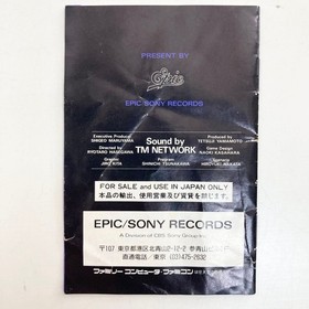 TM NETWORK Live in Power Bowl W/Box Manual Famicom FC Retro Used Game NTSC-J JP