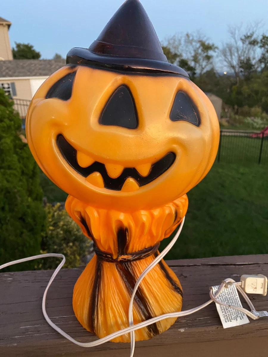 25+ Vintage Blow Mold Pumpkin In Halloween Lights (1960-1990) for