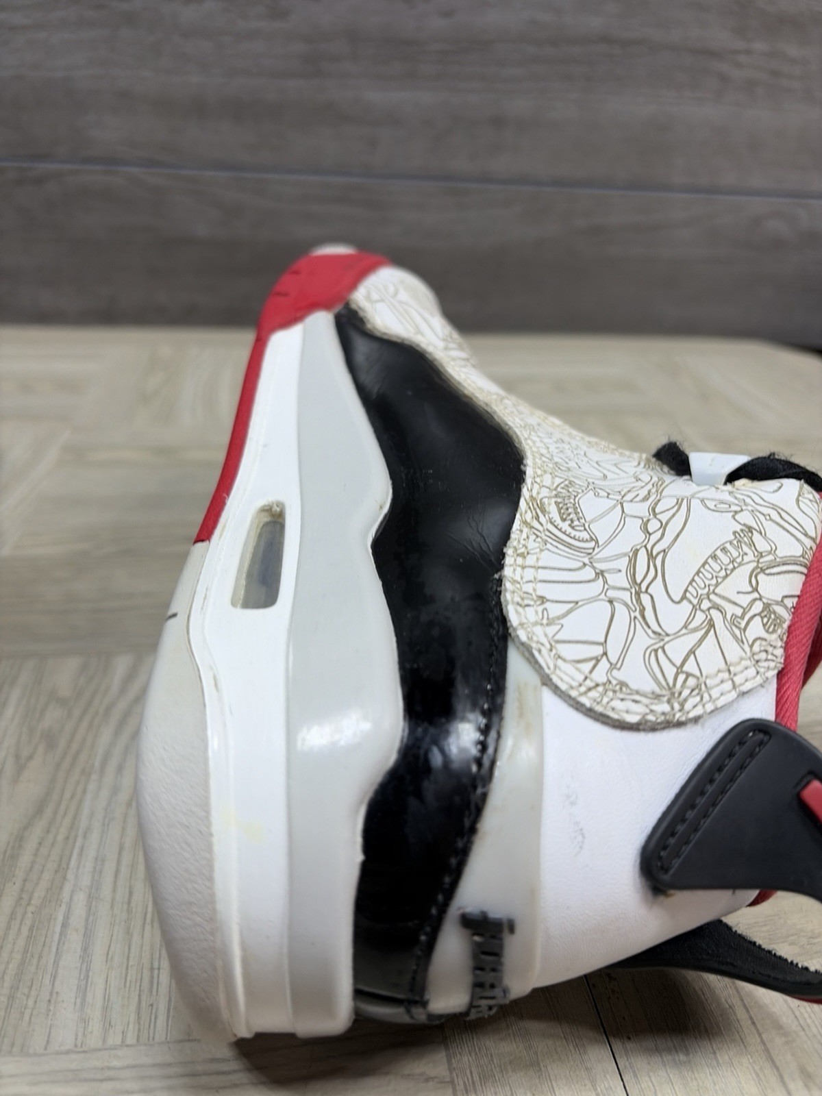 YOUTH Nike Air Jordan Dub Zero Black Red Kids Sneaker Shoes Size 4.5Y DV1360-160 thumbnail 19