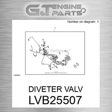 LVB25507 DIVETER VALV fits JOHN DEERE (Surplus Open Box)