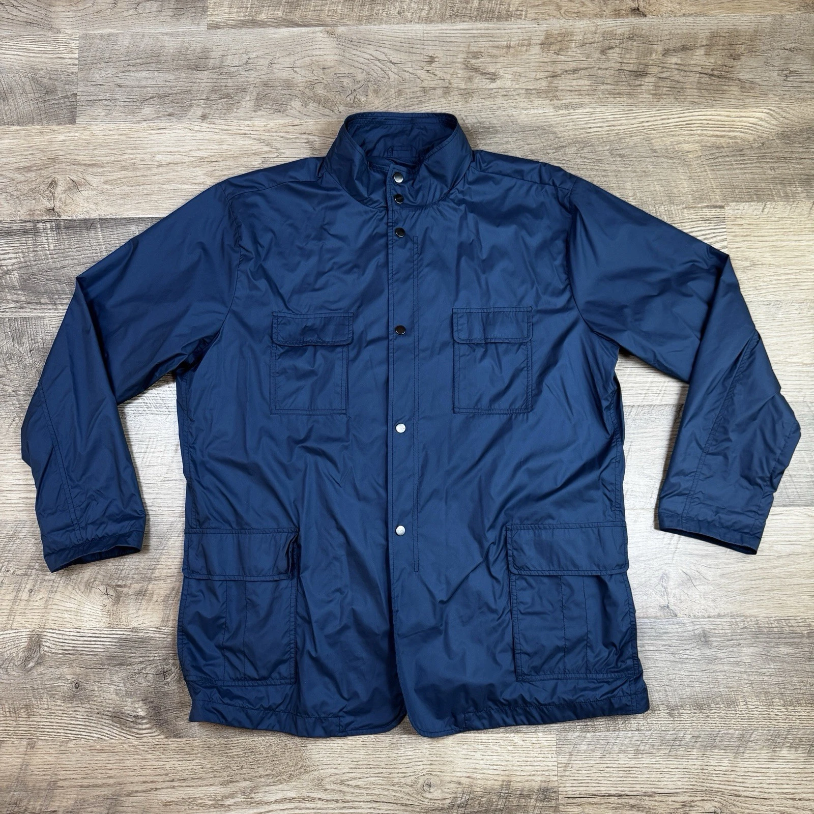 Peter Millar Ultra Light Packable Golf Zip Button Jacket Windbreaker XXL
Opens in a new window or ta