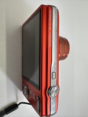 Olympus VG-160 Digital Compact Camera 5x Wide Optical Zoom Red