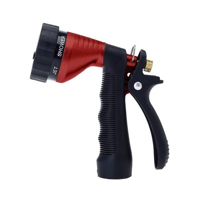 GREEN MOUNT Water Hose Nozzle Spray Nozzle, Metal Garden Hose Nozzle with Adj...